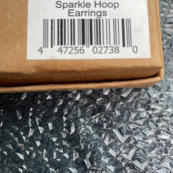 Vita Goods Co Sparkle Hoop Earrings - Picture 3 of 3